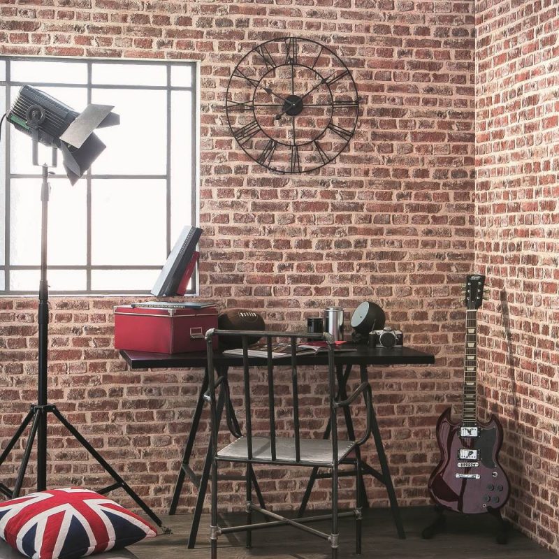 The Brick effect  wallpaper, a stylish decoration